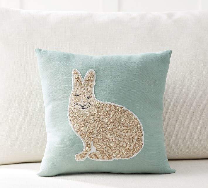 Jeweled Bunny Pillow