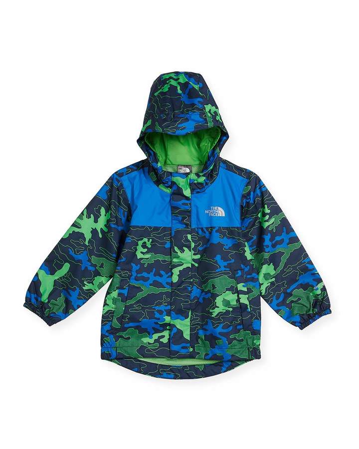 Tailout Camouflage Rain Jacket, Blue, Size 2-4T