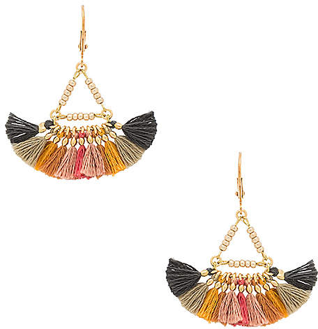 Lilu Earrings in Metallic Gold