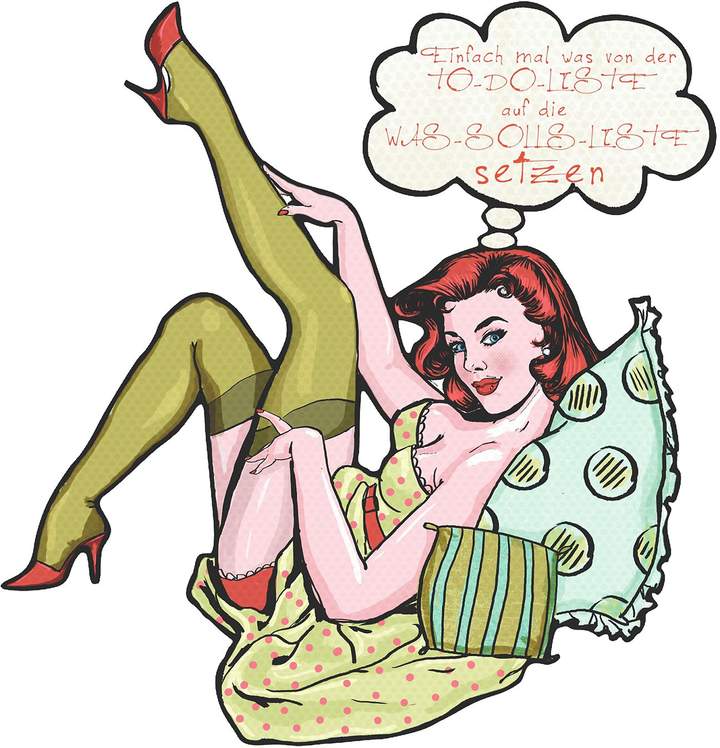 Pro Art Wandschilder Woman Dress