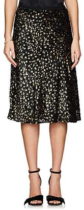 Barneys New York Women's Metallic Silk-Blend Midi-Skirt Barneys New York Women's Metallic Silk-Blend Midi-Skirt