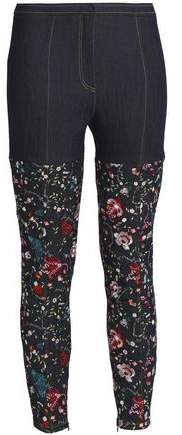 Embroidered High-Rise Skinny Jeans