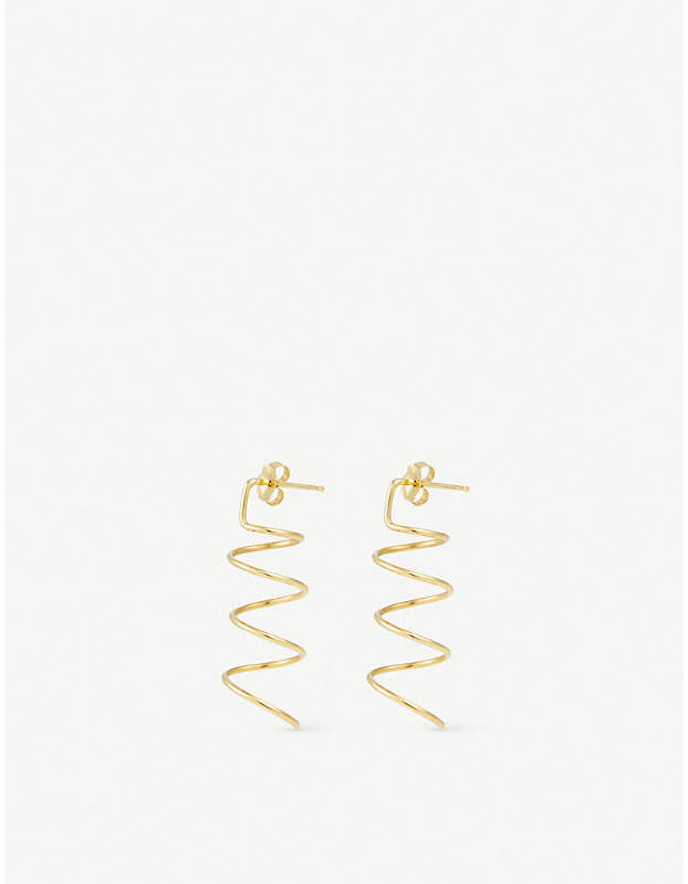 BEAUFILLE 10ct gold spiral earrings