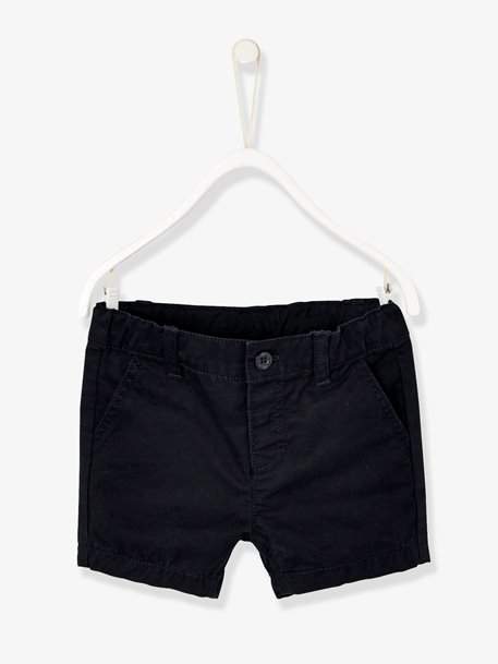 Baby Boys' Plain Bermuda Shorts - blue dark solid