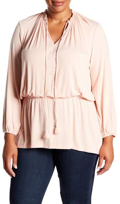 Peasant Bliuse (Plus Size)