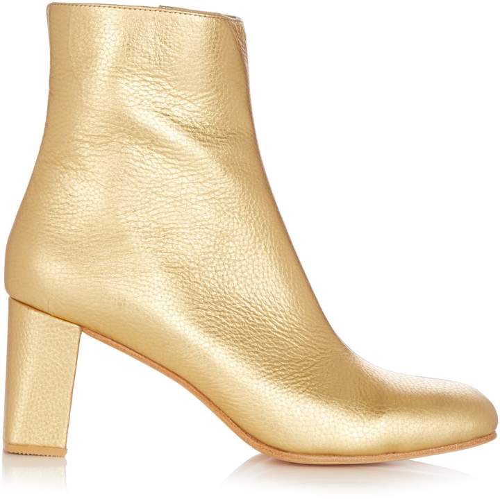 MARYAM NASSIR ZADEH Agnes metallic leather ankle boots