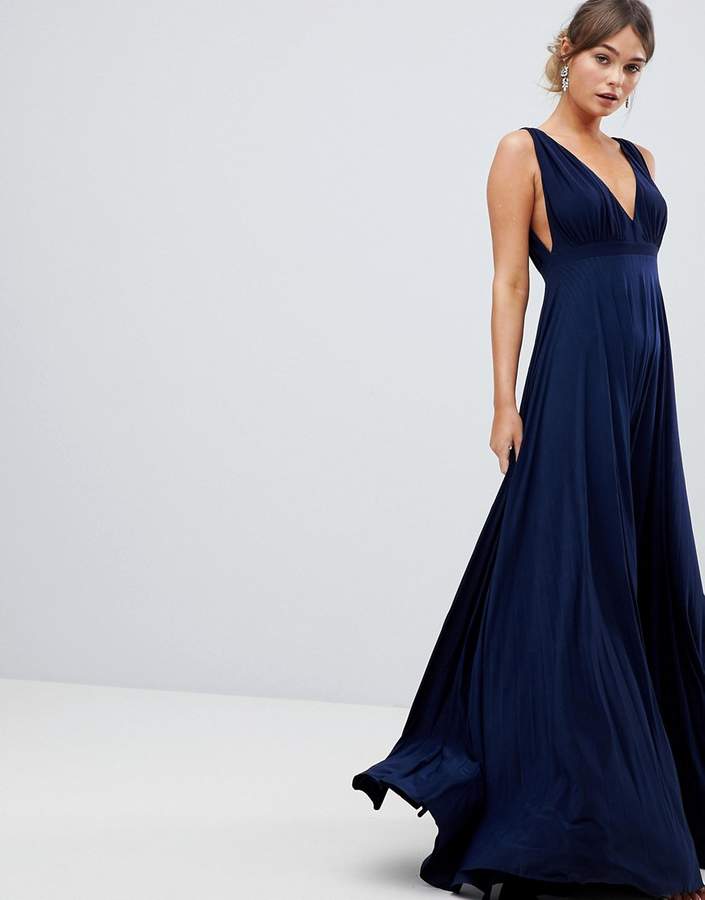 City Goddess – Maxikleid mit breiten Falten