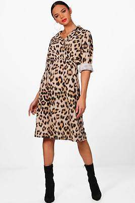 Harriet Luxe Satin Leopard Print Wrap Dress