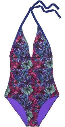 Floral-Print Halterneck Swimsuit