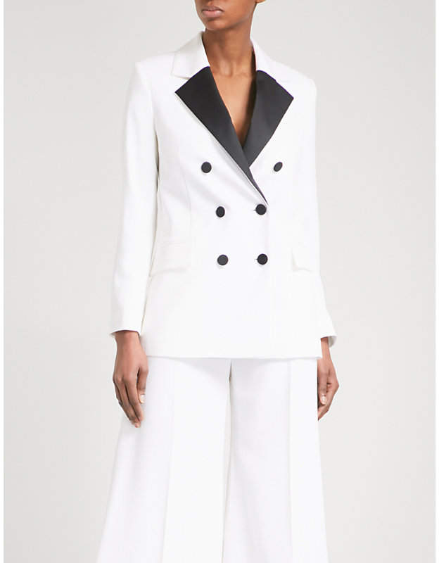 Racil Hatanaka double-breasted wool jacket