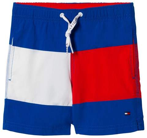 Bright Blue Flag Swim Shorts