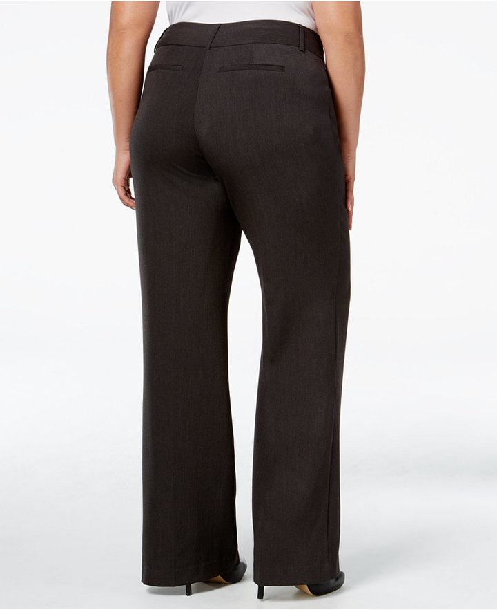 Alfani Plus Size CurvyFit Slimming Bootcut Pants, Only at Macy's