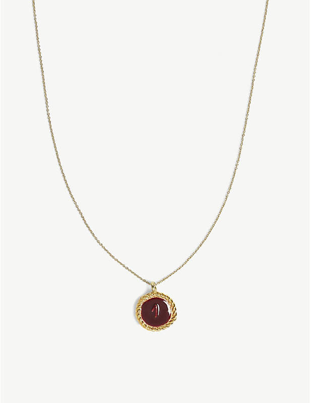 Number 1 medallion necklace