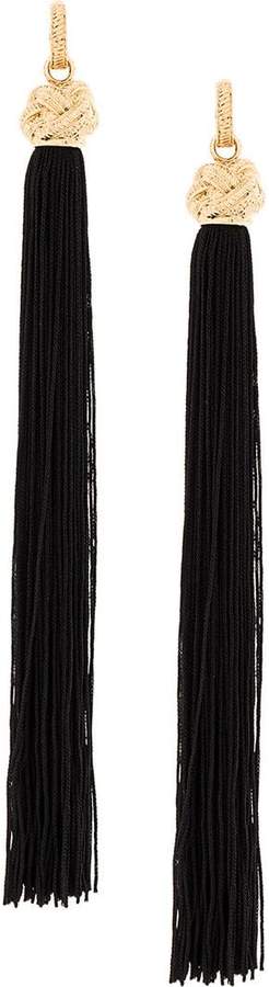 long tasseled earrings