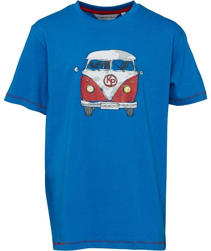 Jungen Camper Van T-Shirt Blau