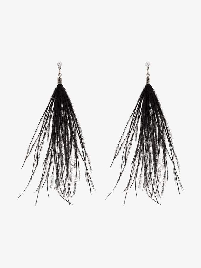 Lou Lou Ostrich Feather Earrings