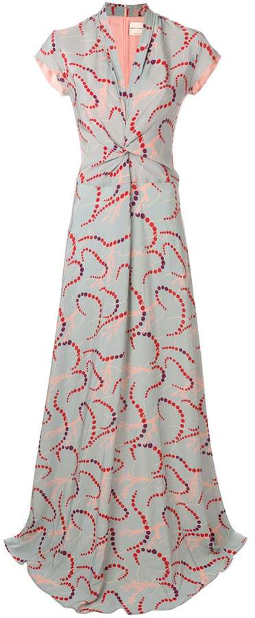 Erika Cavallini dot and swirl print dress