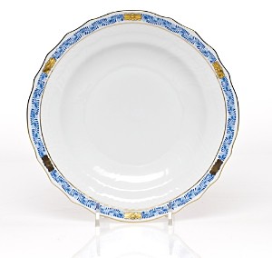 Chinese Bouquet Salad Plate, Garland Blue