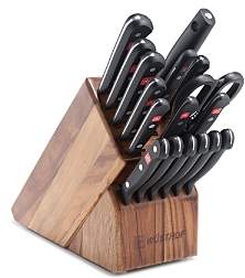 Gourmet 18-Piece Knife Block Set, Acacia
