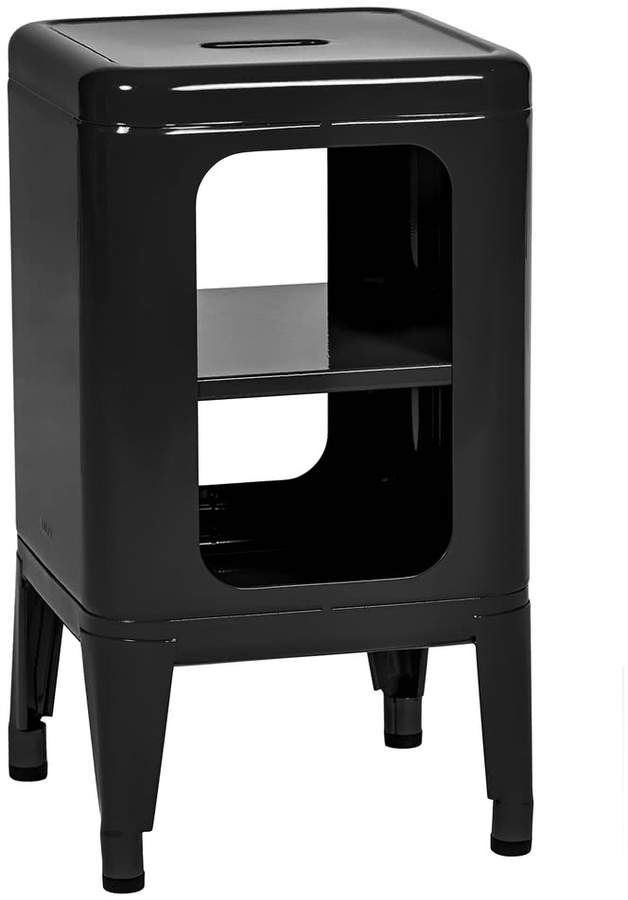 Tolix - MT500 Hocker / Beistelltisch, schwarz glänzend
