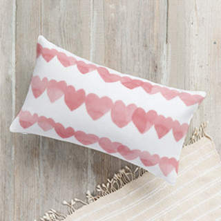 Love of Hearts Self-Launch Lumbar Pillows