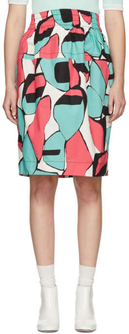Pink Colorblocked Skirt