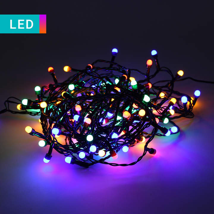 Bunte LED-Lichterkette für den Innen- & Außenbereich