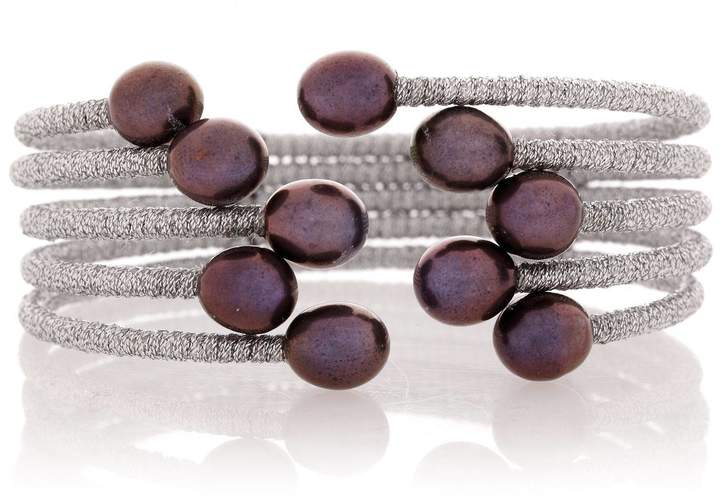 Pearl & Silver Perlitas Noir - Armband