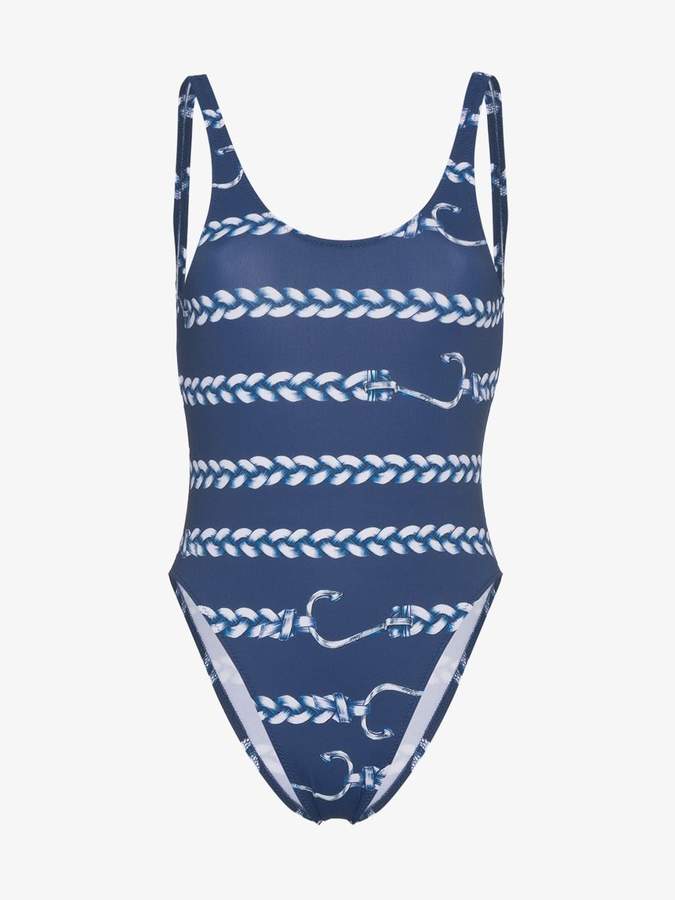 Belusso Nautical Print Swimsuit