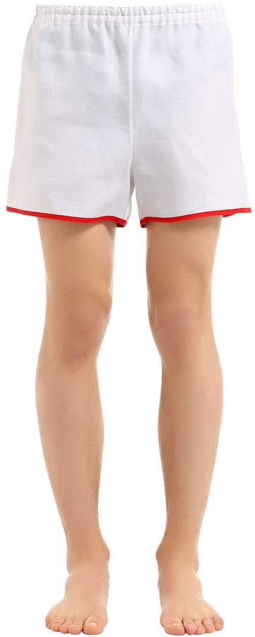 Pyjamashorts Aus Seidensatin