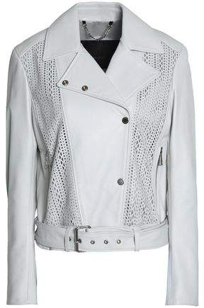 Laser-Cut Leather Jacket