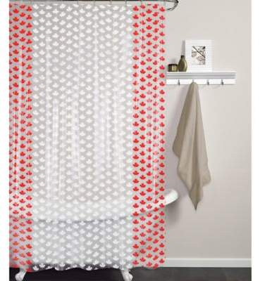 Maple PEVA Shower Curtain
