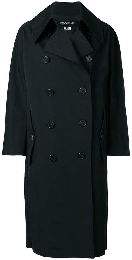straight-fit button coat