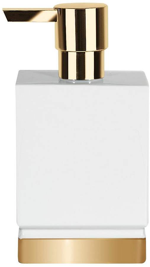 Roma Soap Dispenser In White And Gold