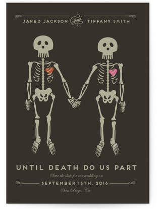 Until Death Males Custom Selflaunch Stationery
