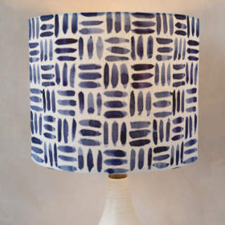 Painted Pattern - Triple Weave Self-Launch Drum Lampshades