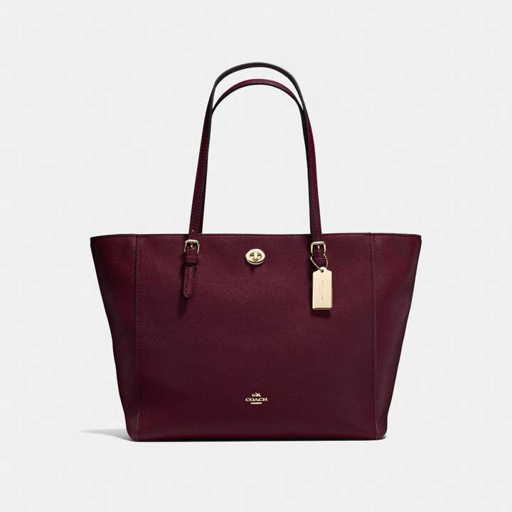 Coach New YorkCoach Turnlock Tote - OXBLOOD/LIGHT GOLD - STYLE