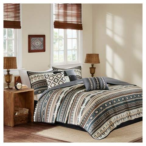 Duncan Printed Quilt Set 6pc
