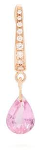 Diamond, sapphire & rose-gold single earring