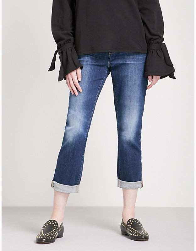 Brigitte skinny cropped high-rise jeans