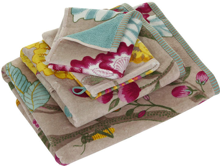 Floral Fantasy Towel - Khaki - Bath Towel