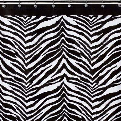 Creative BathTM Zebra Shower Curtain