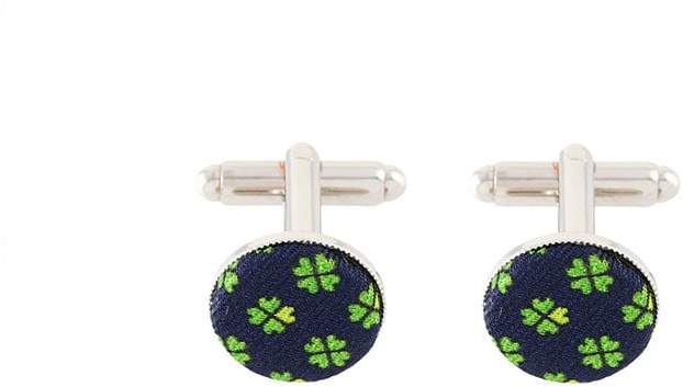 Manschettenknöpfe mit Blumen-Print