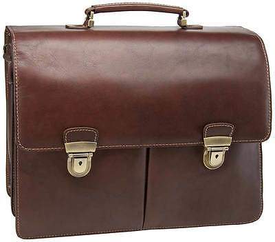 Toscana Aktentasche Leder Herrentasche Businesstasche Briefcase Officebag