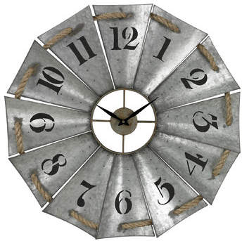 Wayfair Andover Round Oversized Wall Clock