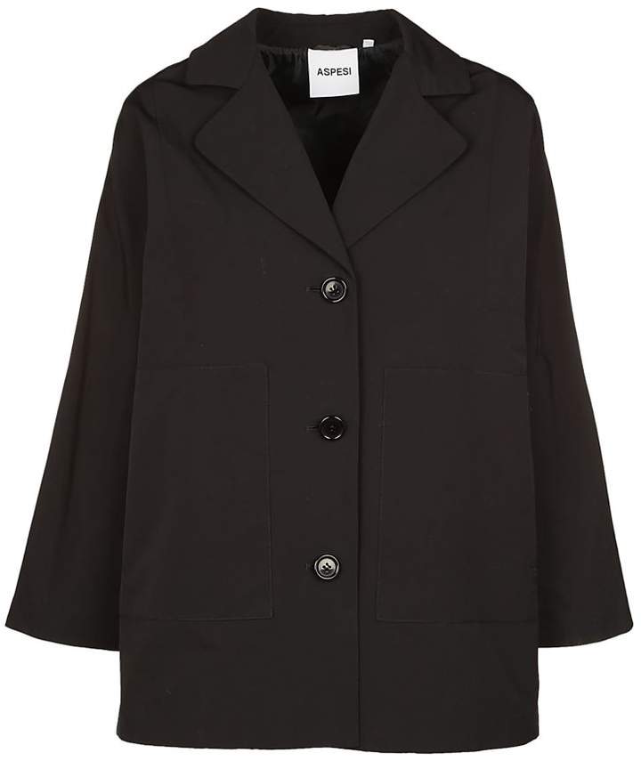 Boxy Buttoned Coat