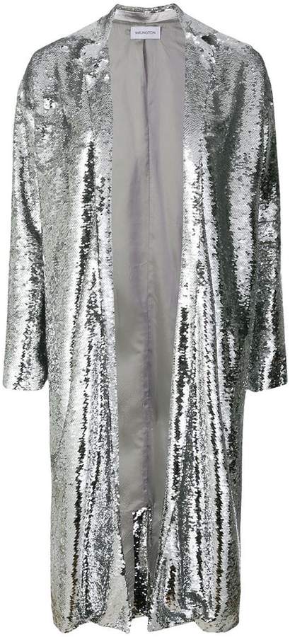 16Arlington sequin longline coat
