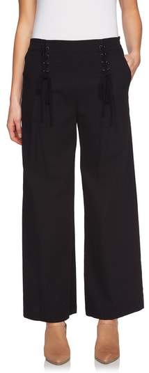 1.STATE Lace-Up Detail Wide Leg Pants