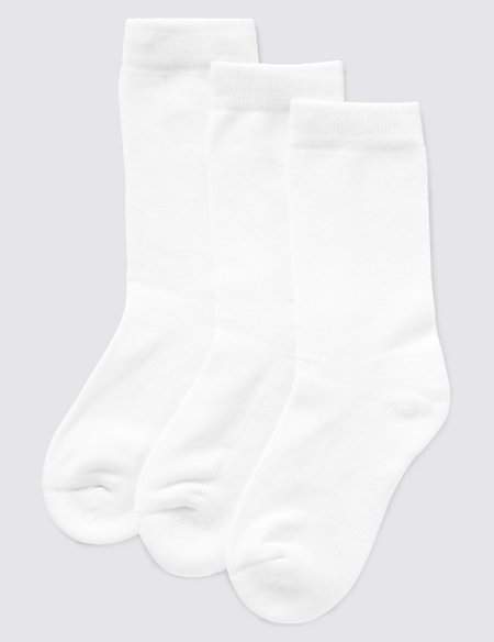 3 Pairs of FreshfeetTM Ultimate Comfort Socks with Modal (1-14 Years)