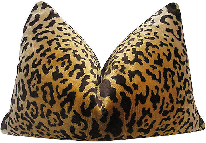 Scalamandré Leopardo Silk Velvet Pillow